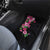 Hawaiian Hibiscus and Art Polynesian Tattoo Car Mats Black Color