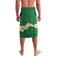 Hawaii Turtle Plumeria Flower Lavalava Polynesian Pattern Green Color LT03 - Polynesian Pride