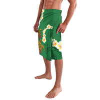 Hawaii Turtle Plumeria Flower Lavalava Polynesian Pattern Green Color LT03 - Polynesian Pride