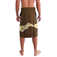Hawaii Turtle Plumeria Flower Lavalava Polynesian Pattern Brown Color LT03 - Polynesian Pride