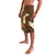 Hawaii Turtle Plumeria Flower Lavalava Polynesian Pattern Brown Color