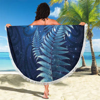 Matariki New Zealand Maori Silver Fern Beach Blanket Galaxy Blue Sky Style LT03 - Polynesian Pride