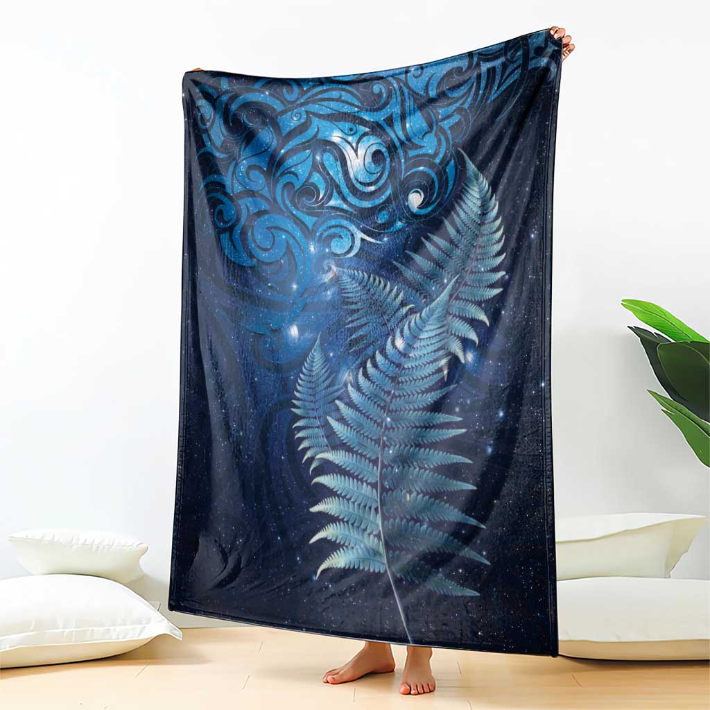 Matariki New Zealand Maori Silver Fern Blanket Galaxy Blue Sky Style LT03 - Polynesian Pride