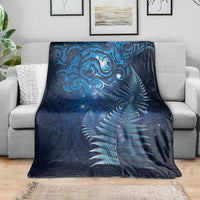 Matariki New Zealand Maori Silver Fern Blanket Galaxy Blue Sky Style LT03 - Polynesian Pride
