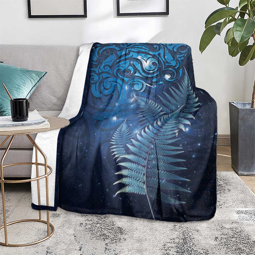 Matariki New Zealand Maori Silver Fern Blanket Galaxy Blue Sky Style LT03 - Polynesian Pride