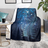 Matariki New Zealand Maori Silver Fern Blanket Galaxy Blue Sky Style LT03 - Polynesian Pride