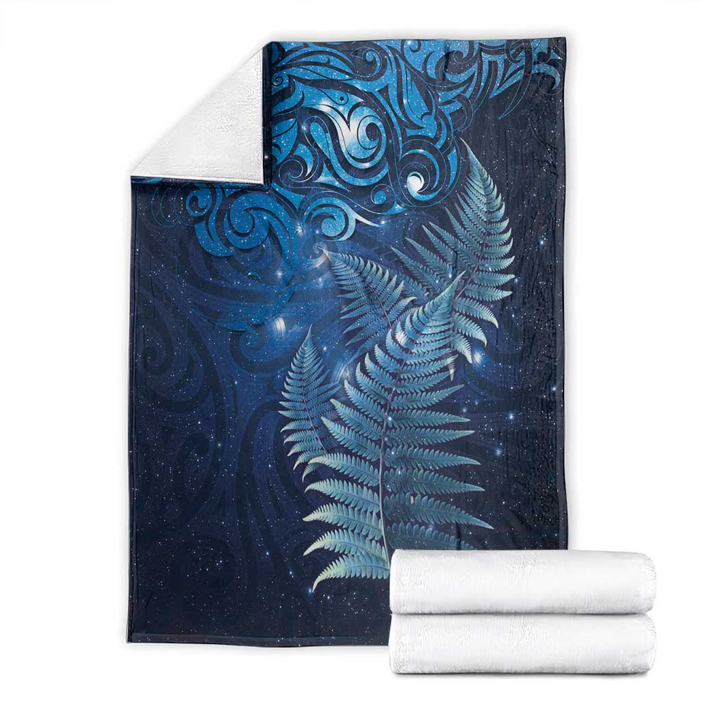 Matariki New Zealand Maori Silver Fern Blanket Galaxy Blue Sky Style LT03 - Polynesian Pride