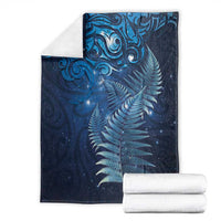 Matariki New Zealand Maori Silver Fern Blanket Galaxy Blue Sky Style LT03 - Polynesian Pride