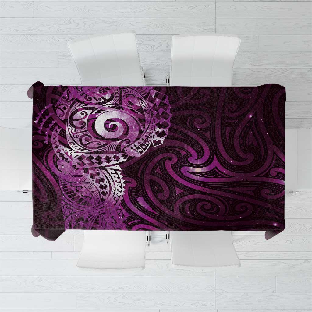 Matariki New Zealand Maori Koru Art Tattoo Tablecloth New Year Galaxy Pink Sky Style LT03 Pink - Polynesian Pride