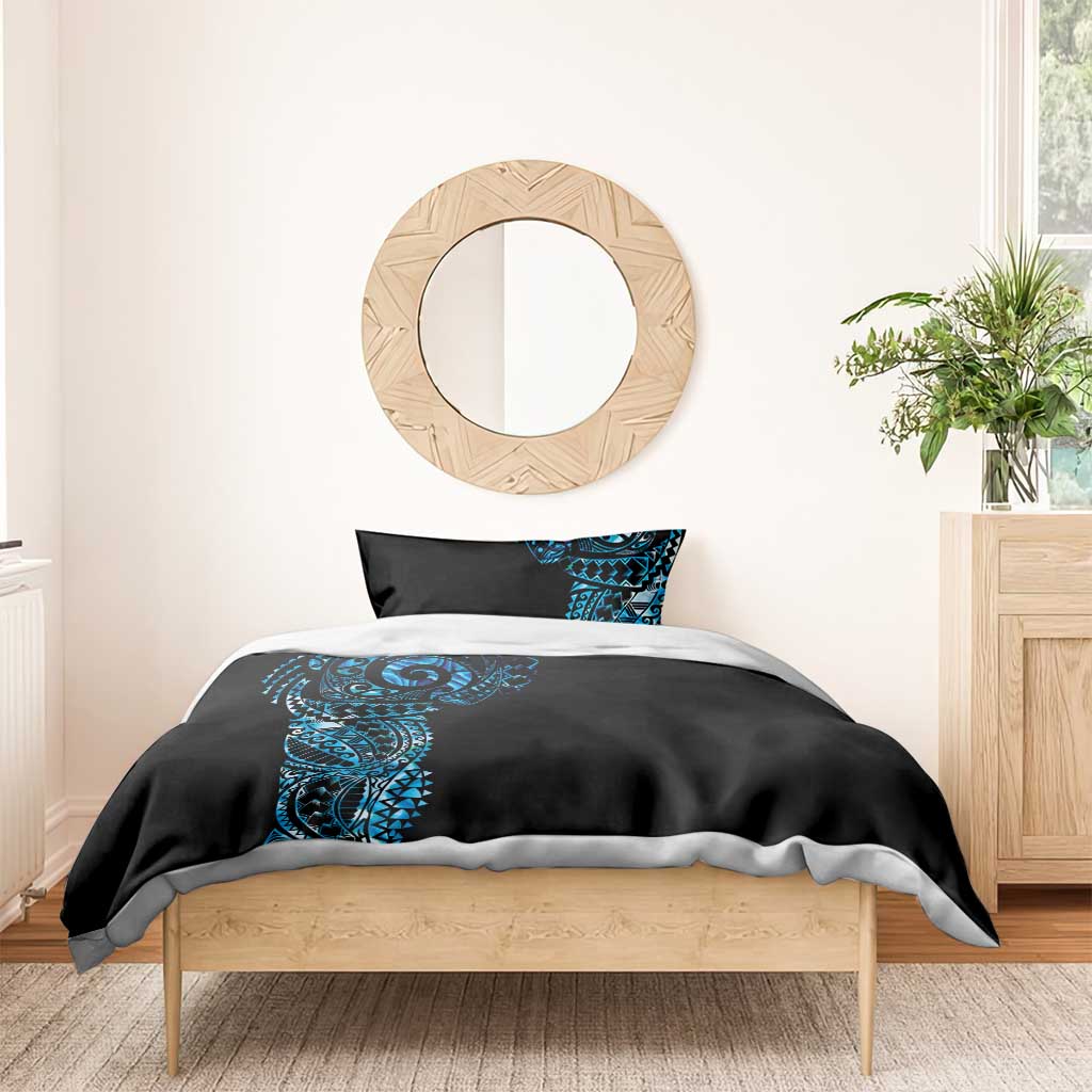 New Zealand Maori Koru Art Traditional Tattoo Bedding Set Paua Shell LT03 - Polynesian Pride
