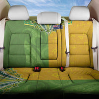 Cook Islands Language Week Back Car Seat Cover Tatau Pattern and Rarotongan Alphabet LT03 One Size Green - Polynesian Pride