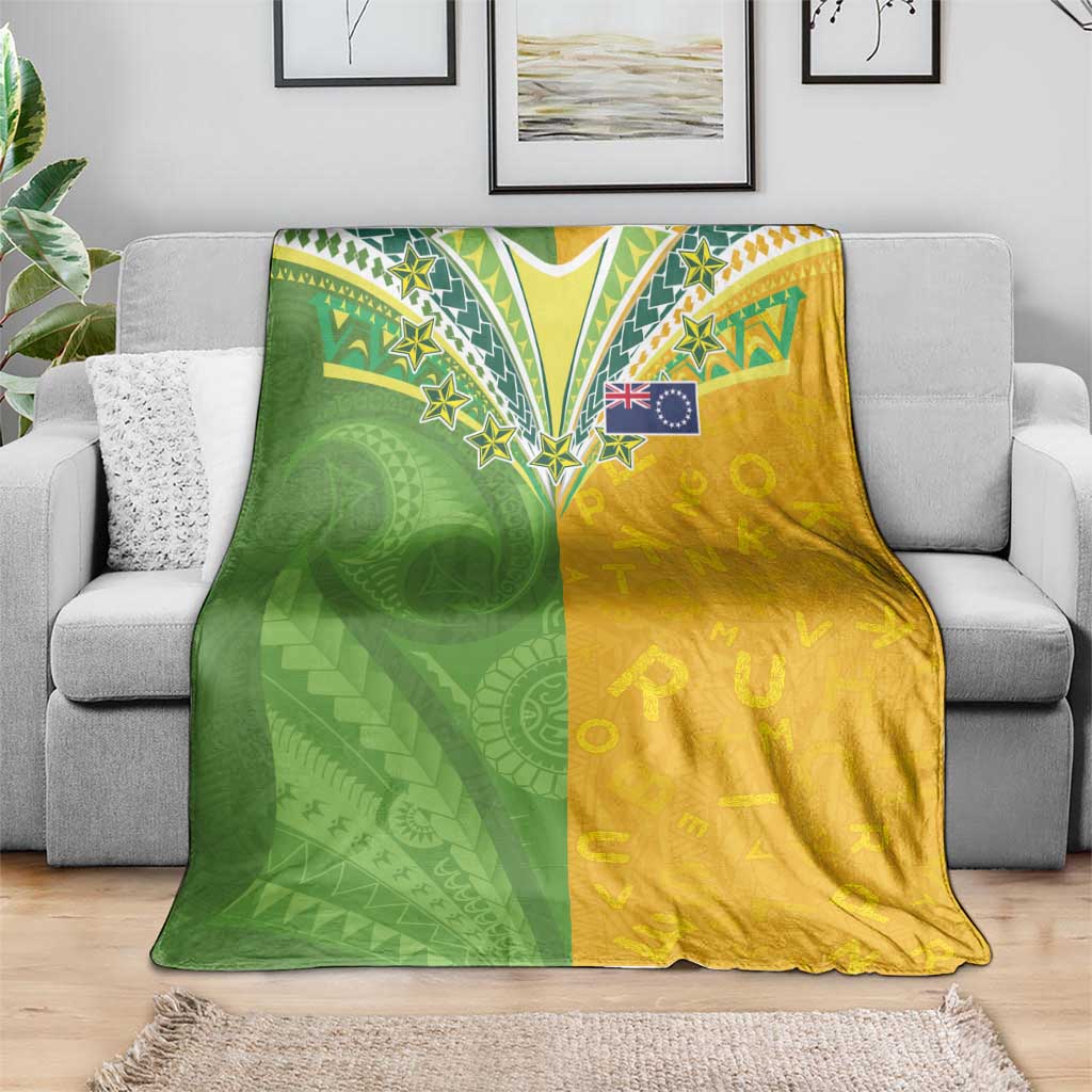 Cook Islands Language Week Blanket Tatau Pattern and Rarotongan Alphabet LT03 - Polynesian Pride