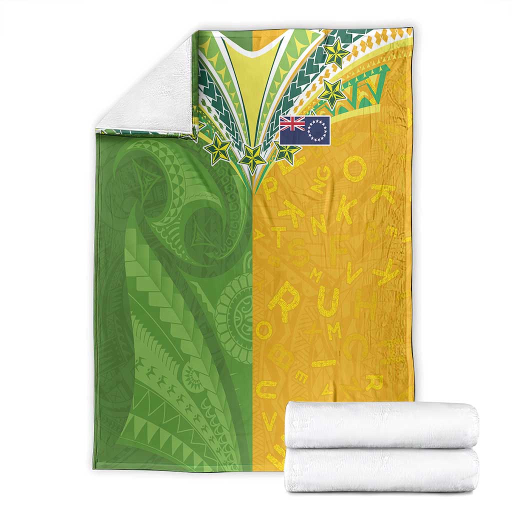 Cook Islands Language Week Blanket Tatau Pattern and Rarotongan Alphabet LT03 - Polynesian Pride