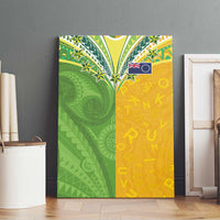 Cook Islands Language Week Canvas Wall Art Tatau Pattern and Rarotongan Alphabet LT03 - Polynesian Pride
