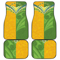 Cook Islands Language Week Car Mats Tatau Pattern and Rarotongan Alphabet LT03 - Polynesian Pride