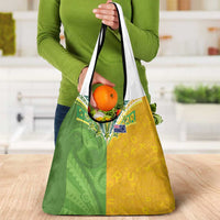 Cook Islands Language Week Grocery Bag Tatau Pattern and Rarotongan Alphabet LT03 - Polynesian Pride