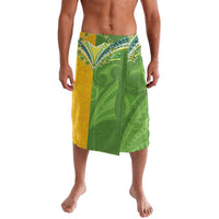 Cook Islands Language Week Lavalava Tatau Pattern and Rarotongan Alphabet LT03 Green - Polynesian Pride