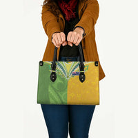 Cook Islands Language Week Leather Bag Tatau Pattern and Rarotongan Alphabet LT03 - Polynesian Pride