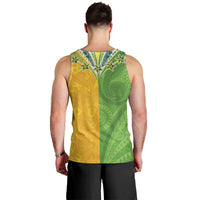 Cook Islands Language Week Men Tank Top Tatau Pattern and Rarotongan Alphabet LT03 - Polynesian Pride