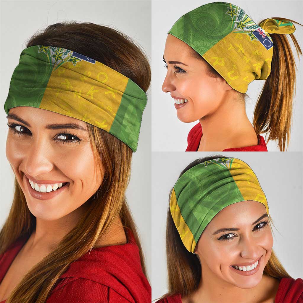 Cook Islands Language Week Neck Gaiter Tatau Pattern and Rarotongan Alphabet LT03 - Polynesian Pride