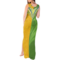 Cook Islands Language Week Tank Maxi Dress Tatau Pattern and Rarotongan Alphabet LT03 - Polynesian Pride