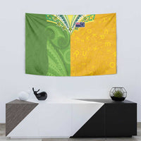 Cook Islands Language Week Tapestry Tatau Pattern and Rarotongan Alphabet LT03 - Polynesian Pride