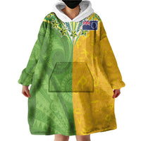 Cook Islands Language Week Wearable Blanket Hoodie Tatau Pattern and Rarotongan Alphabet LT03 - Polynesian Pride