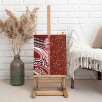 Tonga Language Week Canvas Wall Art Ngatu Pattern and Tongan Alphabet LT03 - Polynesian Pride
