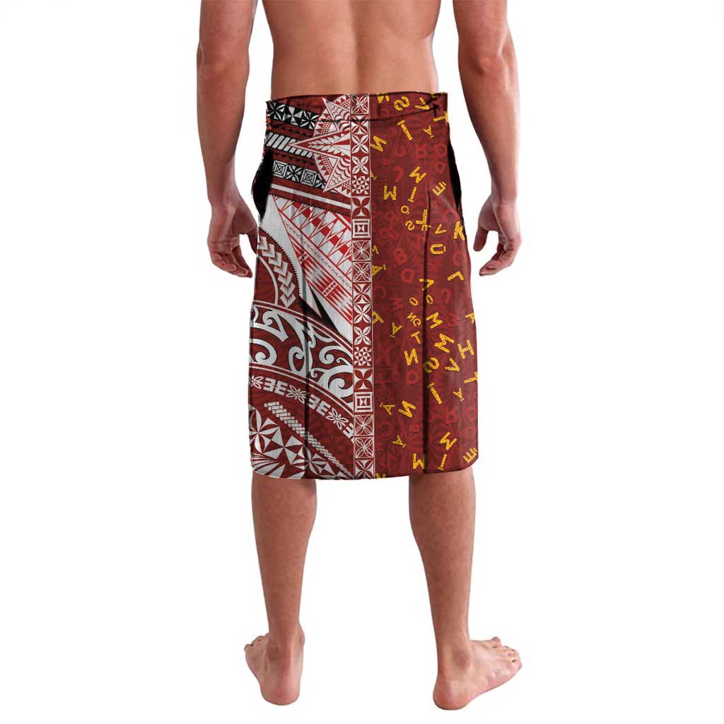 Tonga Language Week Lavalava Ngatu Pattern and Tongan Alphabet LT03 - Polynesian Pride