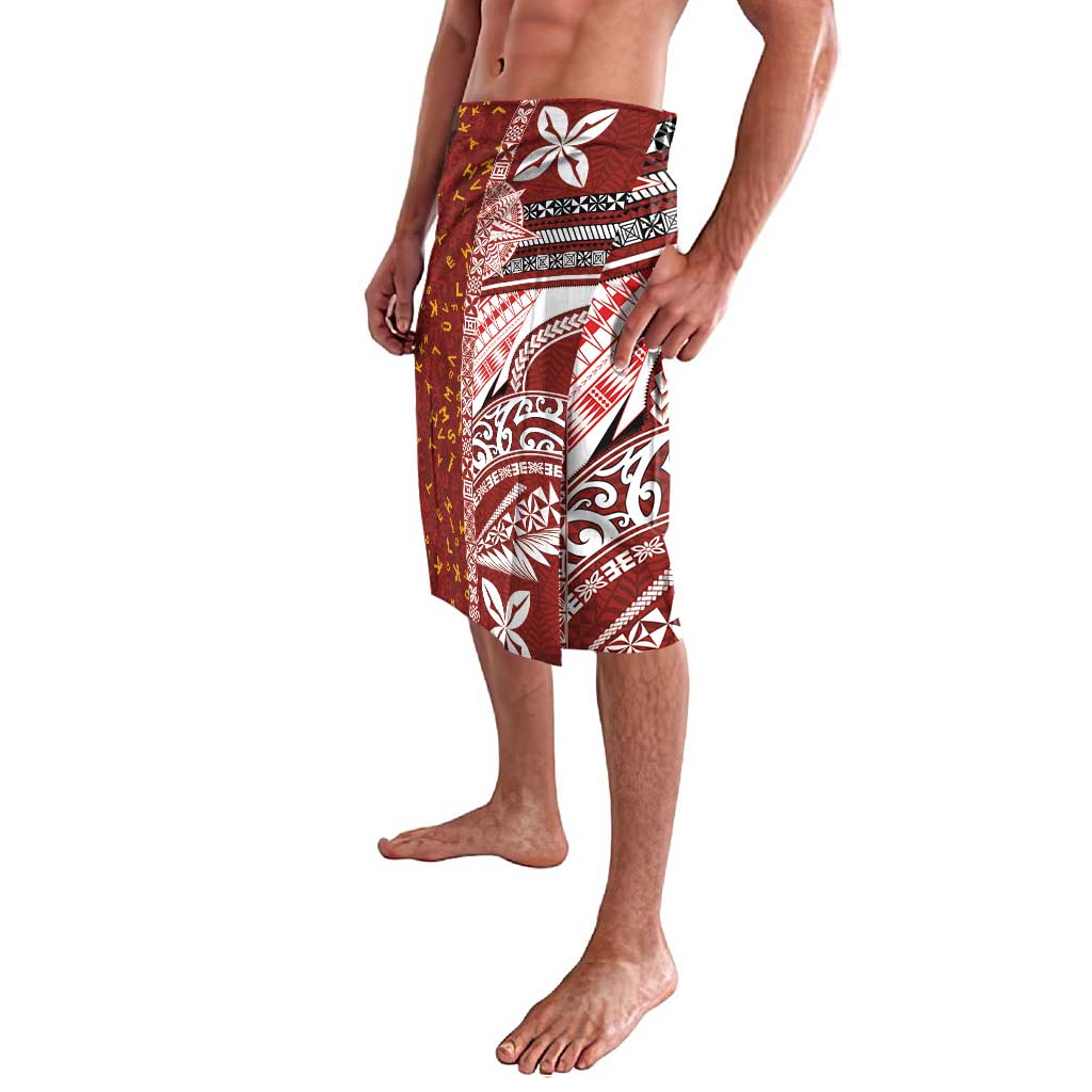Tonga Language Week Lavalava Ngatu Pattern and Tongan Alphabet LT03 - Polynesian Pride