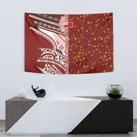Tonga Language Week Tapestry Ngatu Pattern and Tongan Alphabet LT03 - Polynesian Pride