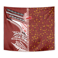 Tonga Language Week Tapestry Ngatu Pattern and Tongan Alphabet LT03 - Polynesian Pride