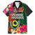 Penama Day Family Matching Off Shoulder Short Dress and Hawaiian Shirt Proud To Be A Ni-Van Beauty Pacific Flower LT03 - Polynesian Pride