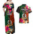 Personalised Penama Day Couples Matching Off Shoulder Maxi Dress and Hawaiian Shirt Proud To Be A Ni-Van Beauty Pacific Flower LT03 - Polynesian Pride