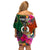 Personalised Penama Day Family Matching Off Shoulder Short Dress and Hawaiian Shirt Proud To Be A Ni-Van Beauty Pacific Flower LT03 - Polynesian Pride