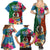 Sanma Day Family Matching Summer Maxi Dress and Hawaiian Shirt Proud To Be A Ni-Van Beauty Pacific Flower LT03 - Polynesian Pride