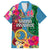 Sanma Day Hawaiian Shirt Proud To Be A Ni-Van Beauty Pacific Flower LT03 Blue - Polynesian Pride