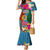 Sanma Day Mermaid Dress Proud To Be A Ni-Van Beauty Pacific Flower LT03 Women Blue - Polynesian Pride