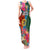 Sanma Day Tank Maxi Dress Proud To Be A Ni-Van Beauty Pacific Flower LT03 Women Blue - Polynesian Pride