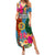 Personalised Sanma Day Summer Maxi Dress Proud To Be A Ni-Van Beauty Pacific Flower LT03 Women Blue - Polynesian Pride