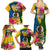 Malampa Day Family Matching Summer Maxi Dress and Hawaiian Shirt Proud To Be A Ni-Van Beauty Pacific Flower LT03 - Polynesian Pride