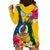 Malampa Day Hoodie Dress Proud To Be A Ni-Van Beauty Pacific Flower LT03 - Polynesian Pride