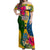 Malampa Day Off Shoulder Maxi Dress Proud To Be A Ni-Van Beauty Pacific Flower LT03 Women Yellow - Polynesian Pride