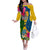 Malampa Day Off The Shoulder Long Sleeve Dress Proud To Be A Ni-Van Beauty Pacific Flower LT03 Women Yellow - Polynesian Pride