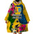 Personalised Malampa Day Wearable Blanket Hoodie Proud To Be A Ni-Van Beauty Pacific Flower LT03 - Polynesian Pride