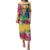 Torba Day Puletasi Proud To Be A Ni-Van Beauty Pacific Flower LT03 Long Dress Yellow - Polynesian Pride