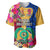 Personalised Torba Day Baseball Jersey Proud To Be A Ni-Van Beauty Pacific Flower LT03 Yellow - Polynesian Pride