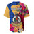 Personalised Torba Day Baseball Jersey Proud To Be A Ni-Van Beauty Pacific Flower LT03 - Polynesian Pride