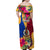 Personalised Torba Day Family Matching Off Shoulder Maxi Dress and Hawaiian Shirt Proud To Be A Ni-Van Beauty Pacific Flower LT03 - Polynesian Pride