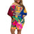 Personalised Torba Day Family Matching Off Shoulder Short Dress and Hawaiian Shirt Proud To Be A Ni-Van Beauty Pacific Flower LT03 - Polynesian Pride